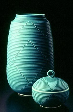 Carved vase